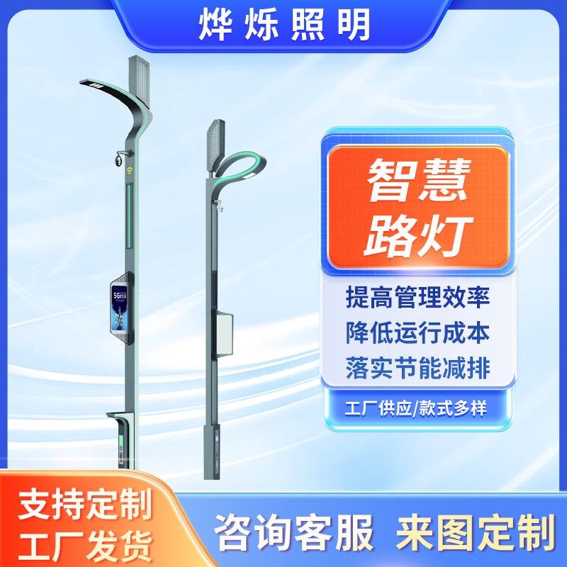 厂家供应智慧路灯一体化城市多功能智慧灯杆市电道路公园5G路灯