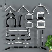 高位下拉把手型器械配件大飞鸟健身器材龙门架配件划船拉力杆V型D