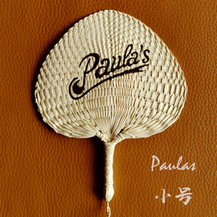 创意手工编织刺绣蒲草制冷轻风环保葵扇子夏季驱蚊随身宝蒲扇定制