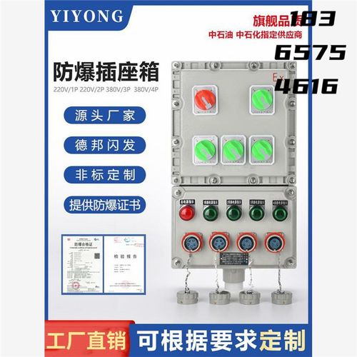 防爆配电箱照明动力开关控制箱仪表电控柜检修电源插座箱