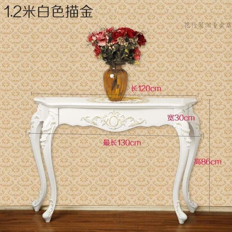 半圆桌欧式茶桌欧式玄p关桌子玄关柜时尚靠墙桌子半圆玄关台装饰