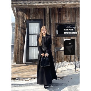 黑泽玄七微胖fmm2024秋冬新款夹棉加厚保暖短外套半身裙两件套女