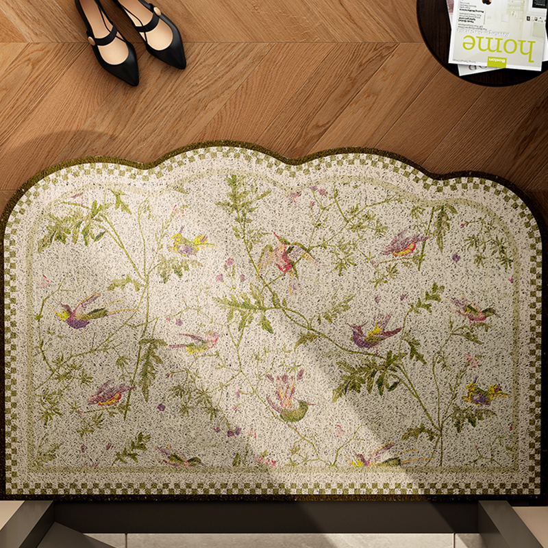 法式复古进门地垫入户门垫大门口外脚垫蹭土耐脏免洗丝圈玄关高级