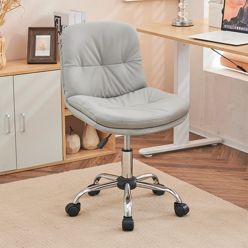 可升降化妆椅靠背家用女生卧室电脑椅现代简约书房椅无扶手美甲椅