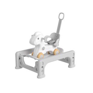 宝宝室内摇摇马木马儿童摇马溜溜车二合一婴儿玩具蹦床摇马