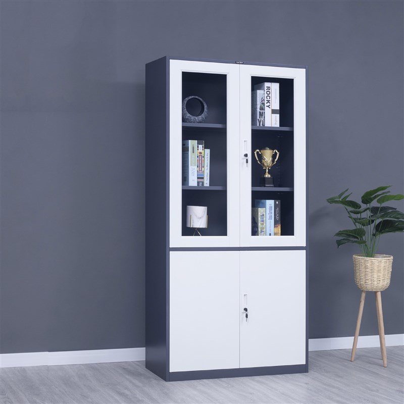 钢制员工更衣柜加厚拆装柜健身房浴室带锁储物柜鞋柜办公室档案柜