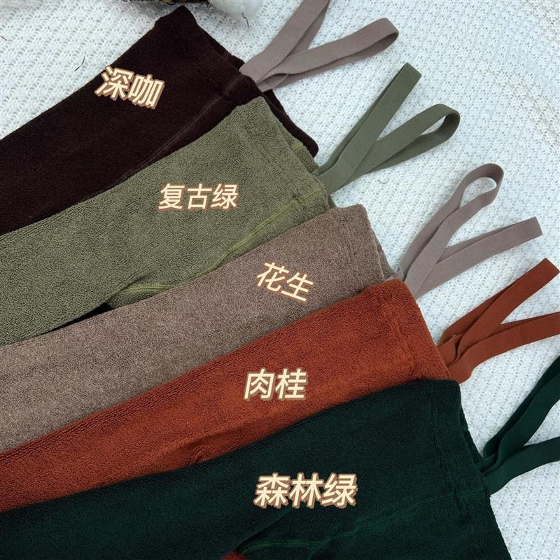 秋冬婴儿宝宝男女童加厚高腰护肚脐背带泰迪绒连裤袜打底裤举重裤