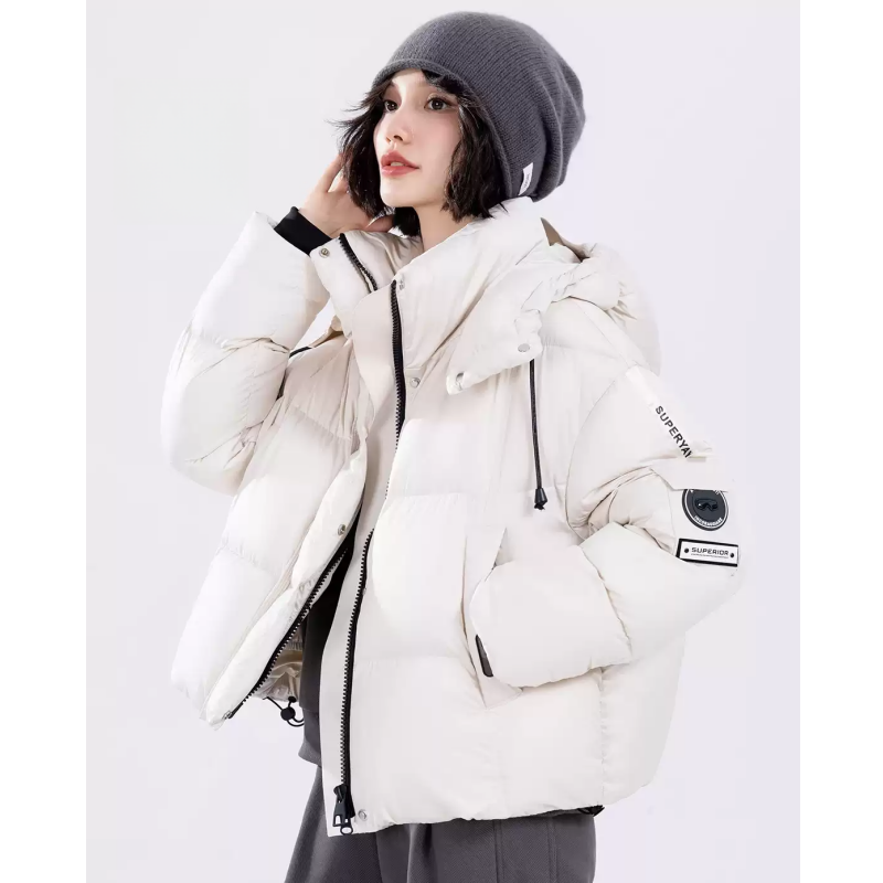 芯依梦聚酯纤维短款通勤宽松