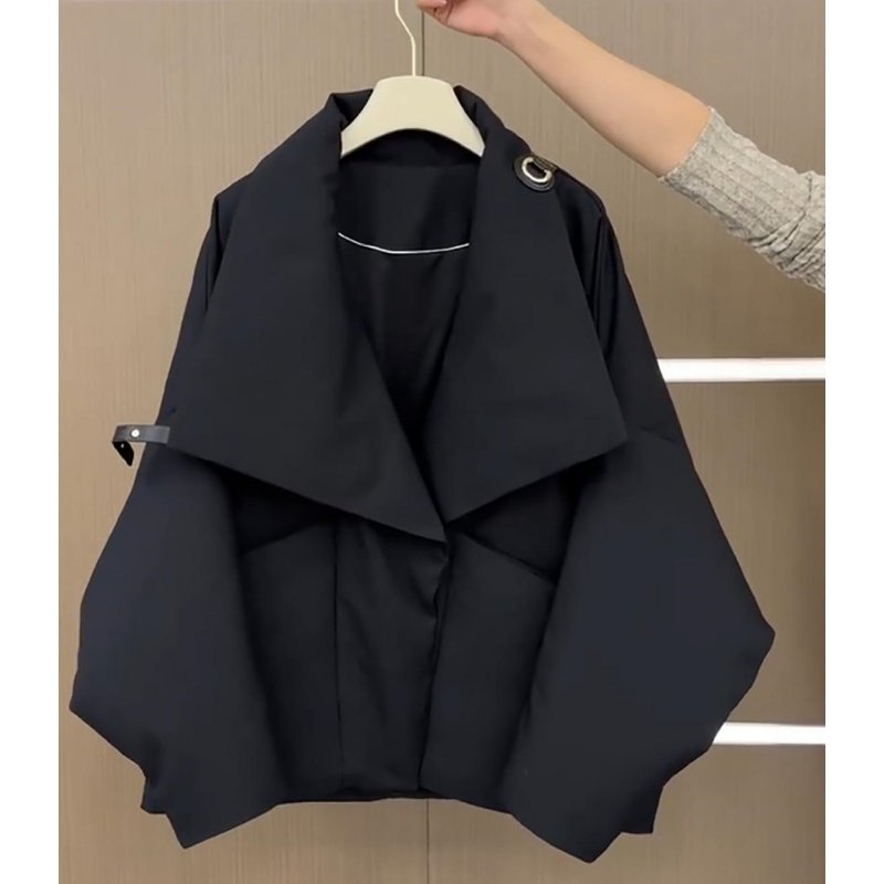 2025年冬季新款韩系短款大翻领棉服女设计感时尚宽松面包服外套,女装/女士精品,棉衣/棉服,淘宝优惠券,粉丝福利购,淘宝优惠卷