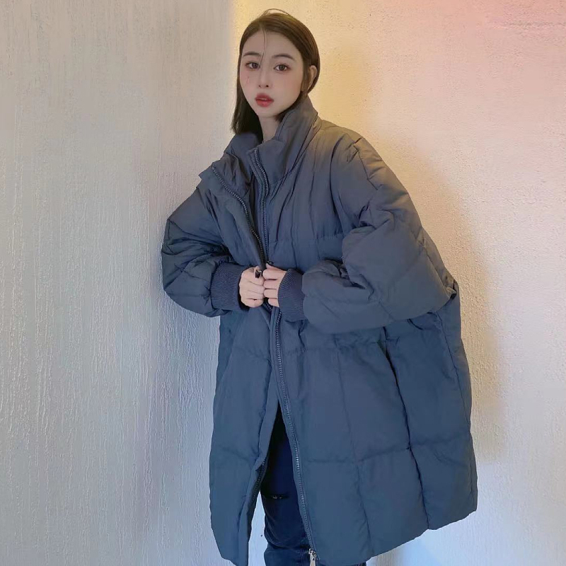 芯依梦羽绒棉中长款韩版宽松