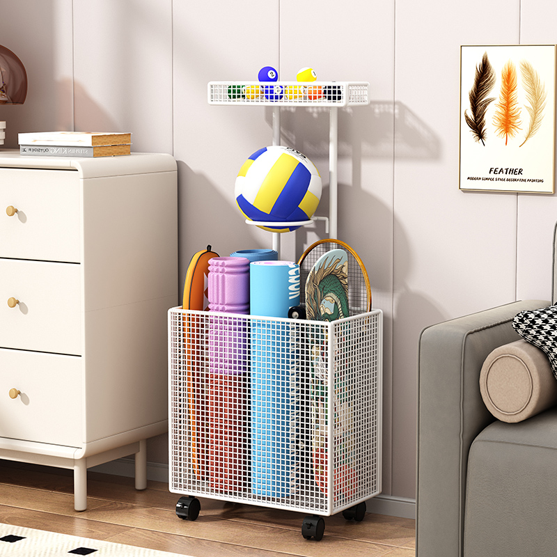 收纳架简易家用室内篮球足球排球整理收纳筐儿童球类摆放置物架子