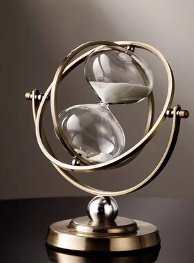 轻奢高档创意艺术沙漏摆件客厅酒柜电视柜办公室放桌面装饰工艺品