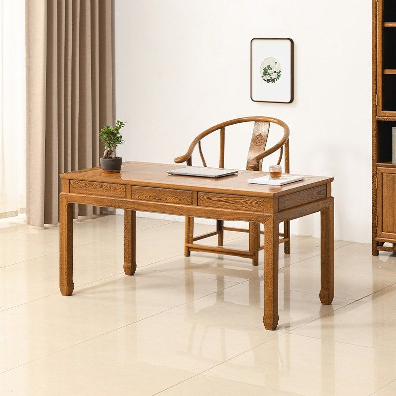 红木家具鸡翅木书桌中式写字台书房家用台式电脑桌实木简约办公桌,住宅家具,红木书桌,淘宝优惠券,粉丝福利购,淘宝优惠卷
