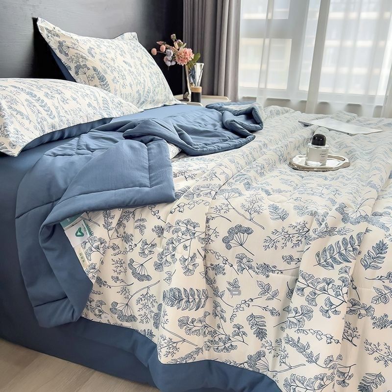 夏凉被空调被可机洗单人双人被子夏水洗棉薄款午休被亲肤凉感透气,床上用品,化纤被,淘宝优惠券,粉丝福利购,淘宝优惠卷