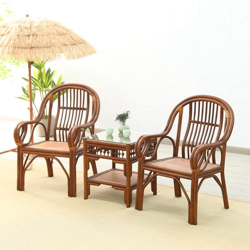 胡桃色全藤官椅藤编藤椅太师椅办公椅老人椅客厅阳台椅子简约套装,住宅家具,阳台椅,淘宝优惠券,粉丝福利购,淘宝优惠卷
