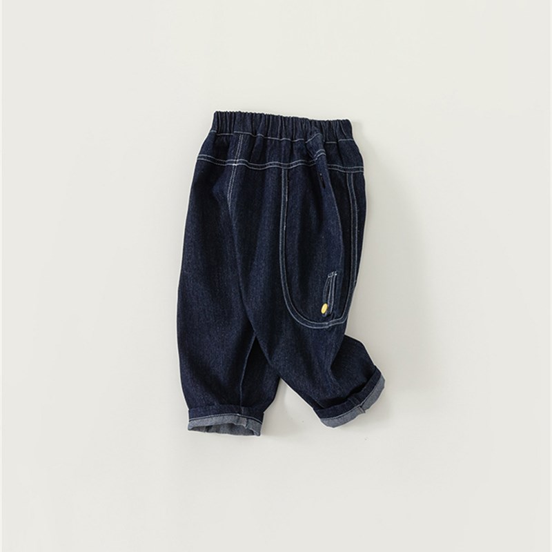 宥宝童装名邦春秋装宽松休闲哈伦牛仔裤男童裤子儿童服装