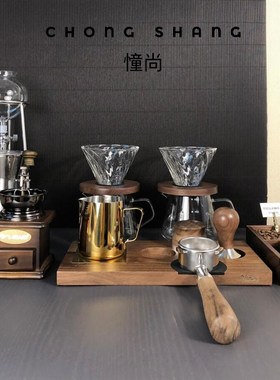 现代样板间售楼处咖啡主题组合咖啡壶咖啡豆饰品摆件