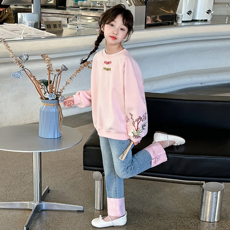 女童装春装卫衣套装2024新款洋气时髦大童女装女孩儿童春秋款衣服