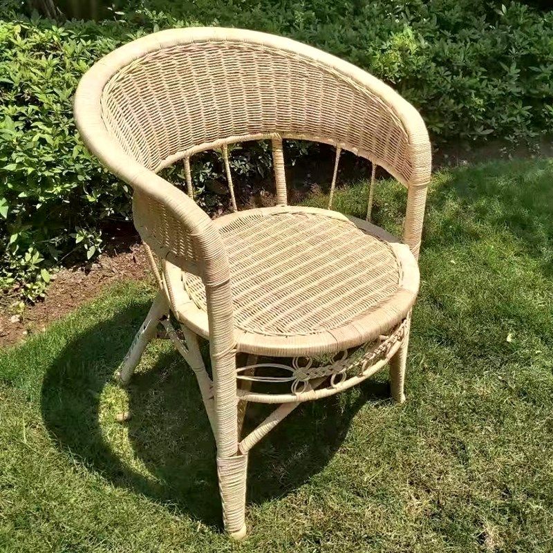 老式椅子农村老款真藤藤编老人椅子复古靠背电脑办公家用阳台庭院,住宅家具,阳台椅,淘宝优惠券,粉丝福利购,淘宝优惠卷