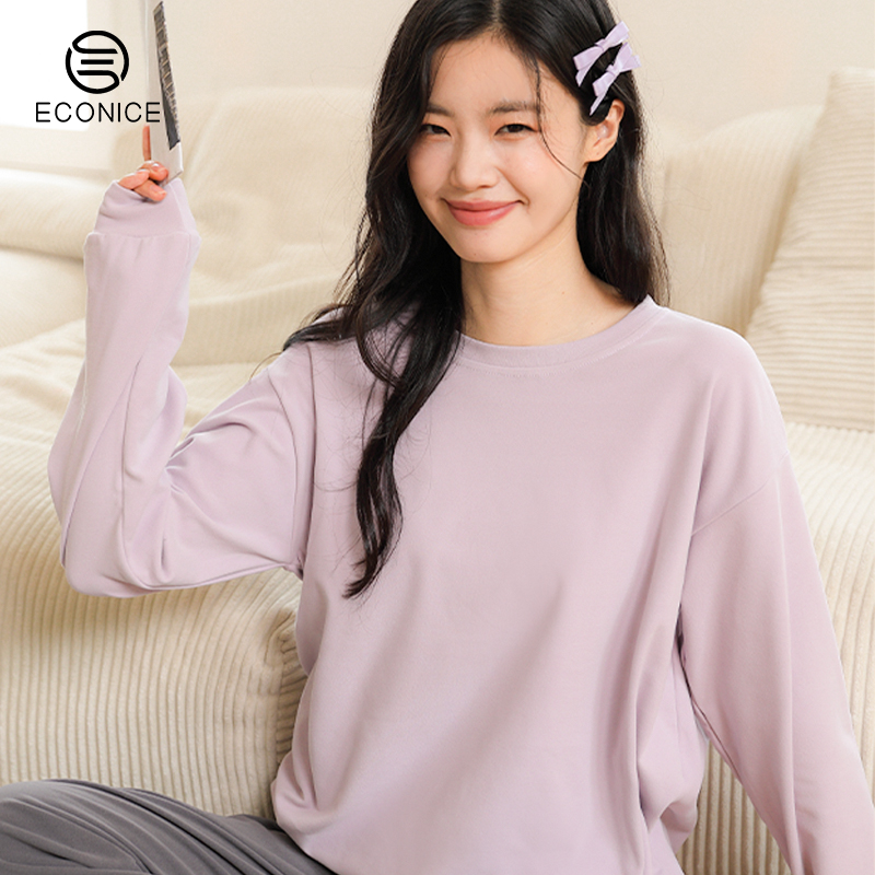 睡衣女款春秋长袖长裤大码冬季加绒加厚可外穿保暖孕妇家居服套装