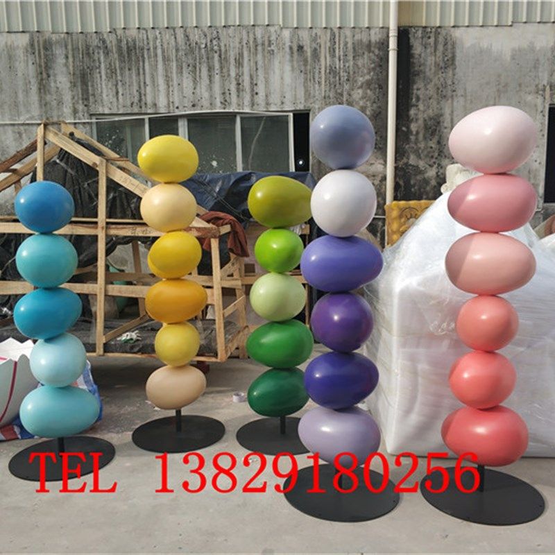 户外暖场活动彩绘不倒翁印花卡通雕塑复活节玻璃钢大彩蛋美陈摆件,家居饰品,落地摆件,淘宝优惠券,粉丝福利购,淘宝优惠卷