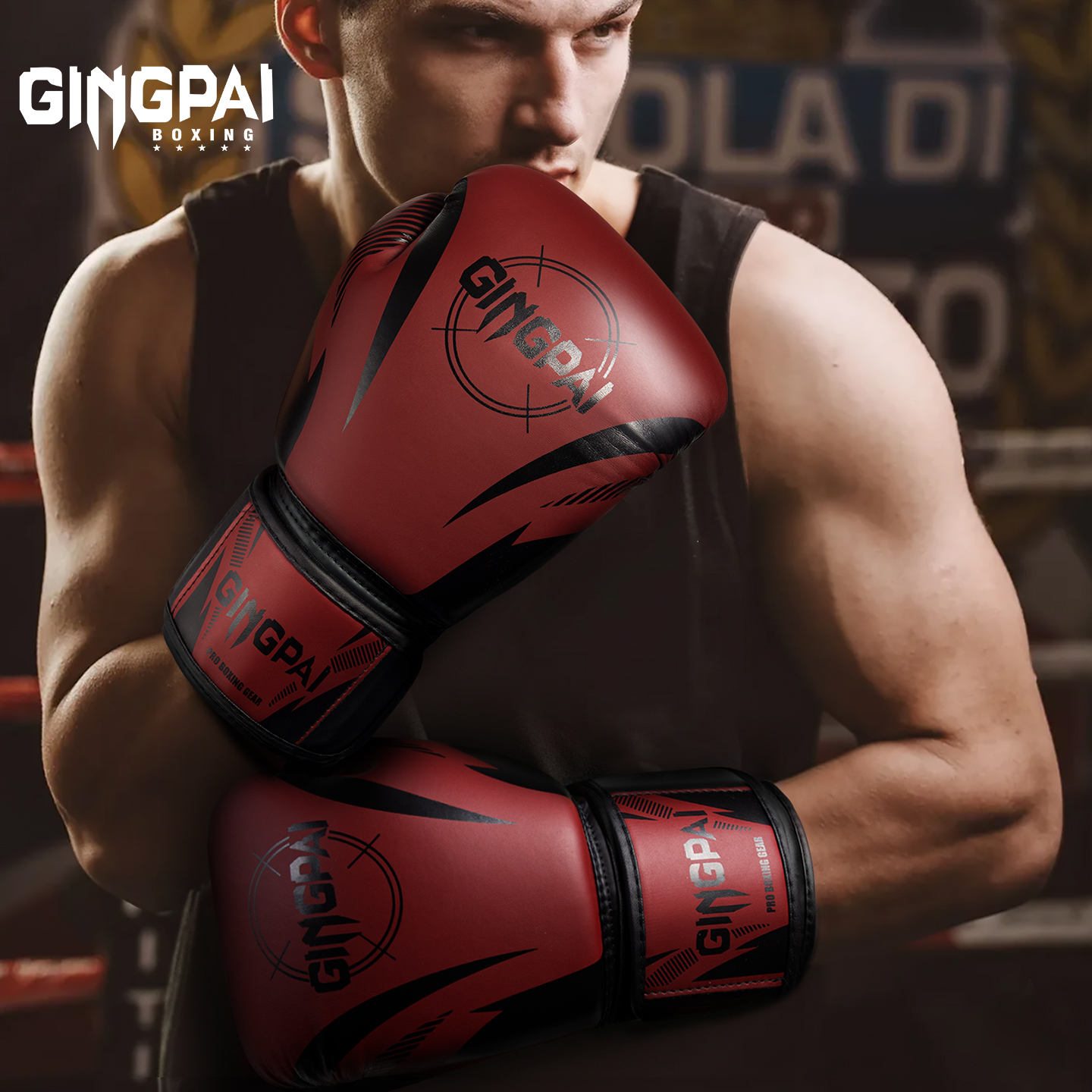 竞派拳套-掌心透气固腕支撑