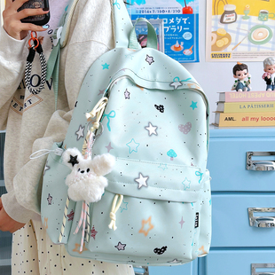 小清新卡通书包女生初中生ins小众不撞款背包旅游轻便学生双肩包