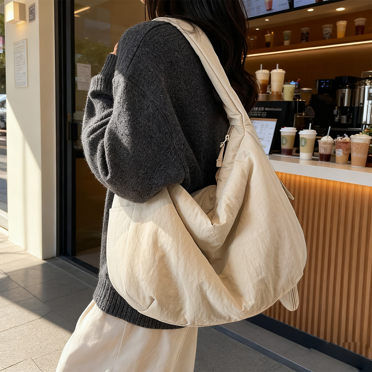 单肩斜挎包托特包大包饺子包