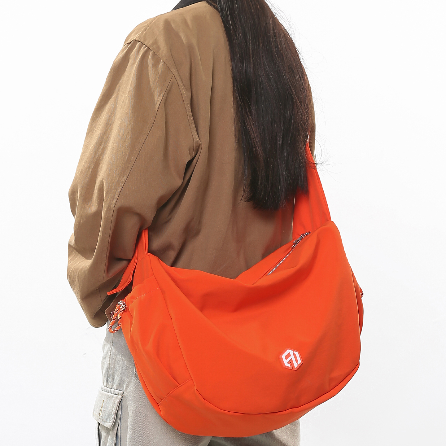 大容量斜挎包休闲单肩背包饺子包