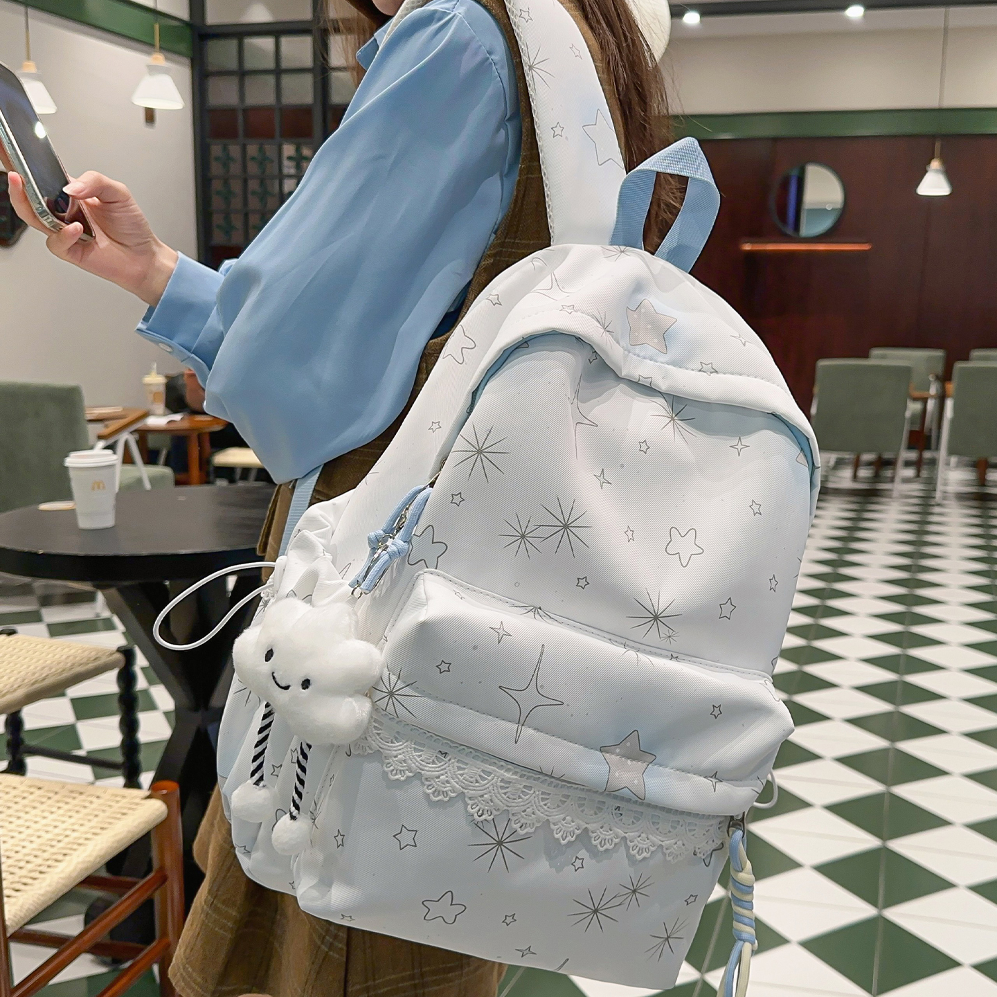 高颜值双肩包学生书包旅行背包