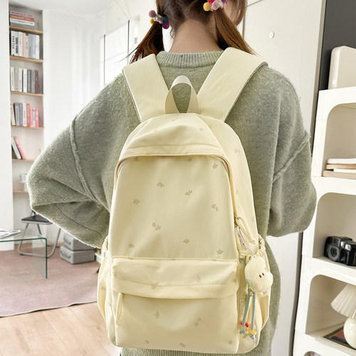 简约双肩包学生书包轻便旅行背包