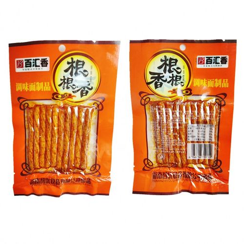 百汇香根根香辣条素牛筋素鸡A筋麻辣小零食原向东辣条36克