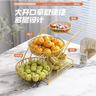 水果盘客厅茶几家用水果篮收纳筐高端果盘精致零食盘高颜值糖果盘