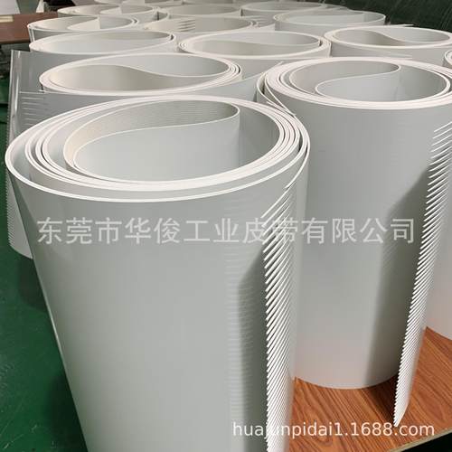 白色PU输送带供应白色PU亮光输送带食品输送带白糖输送带