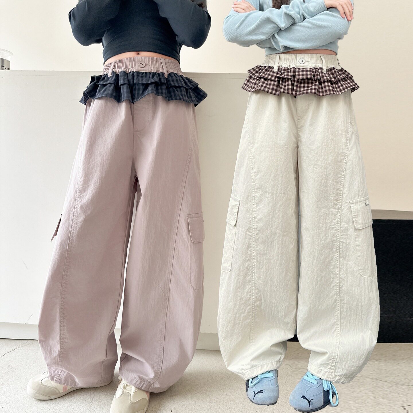 韩国童装2026春季新款儿童工装裤男女童春装超好看休闲裤运动裤子