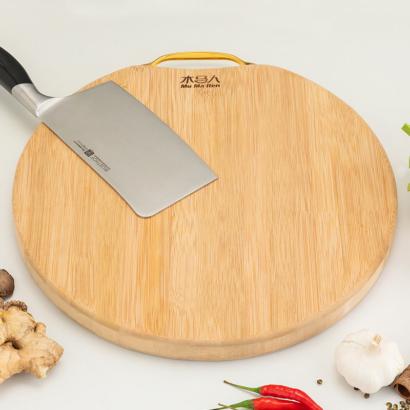 木马人菜板家用实木竹案板砧板厨房切菜板水果擀面和面刀占板防霉
