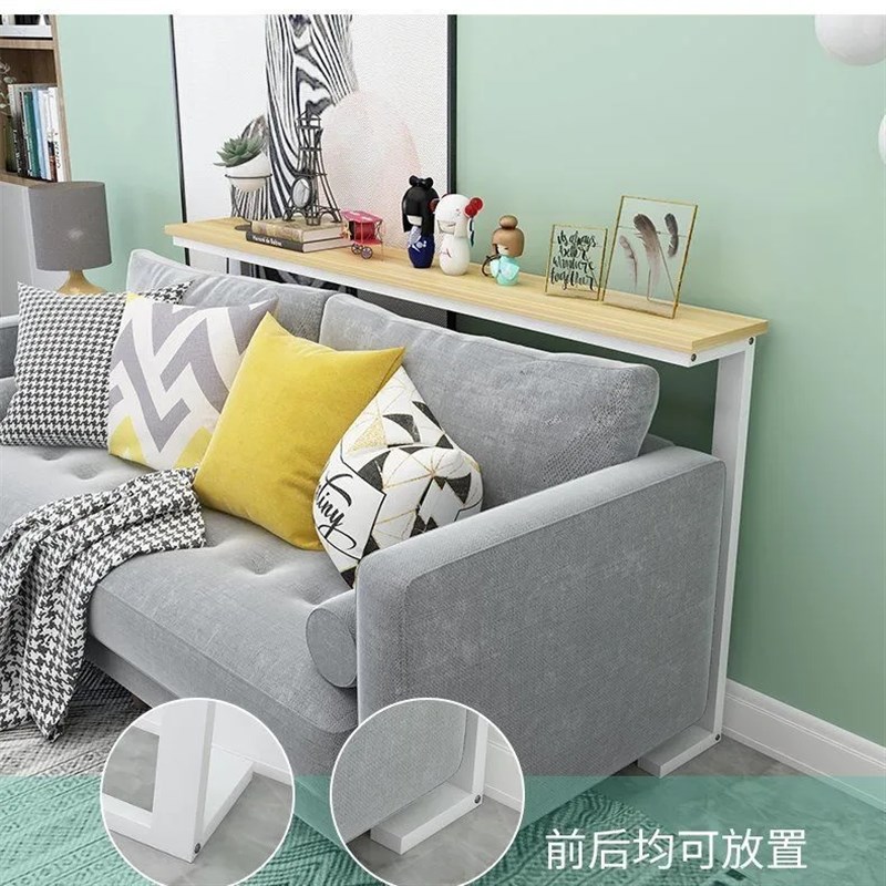 沙发后置物架靠墙夹缝柜长条桌子床头床边窄架子遮挡暖气片置物板