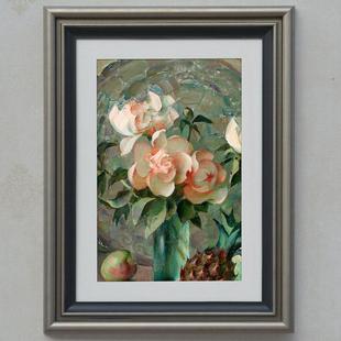 美式实木大相框挂墙8K4K2436寸大尺寸定制裱画画框订做装饰外框