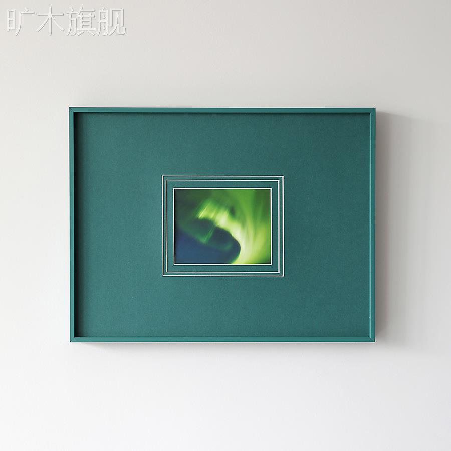 蜂鸟集 极光绿色装饰画客厅卧室书房小众高级彩色挂画图片