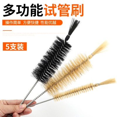试管刷实验室烧杯刷大号量筒刷硬毛管道清洁刷尼龙小号刷子软毛刷
