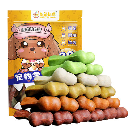 博美泰迪小狗狗磨牙棒幼犬两三个月小型犬耐咬补钙洁齿除口臭零食