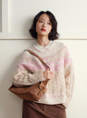 UFFIE于绘 小火柴 手绣针织毛衣