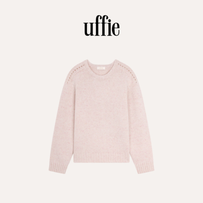 UFFIE于绘 点子花纱针织毛衣