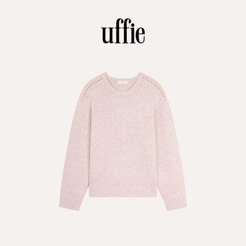 UFFIE于绘 点子花纱针织毛衣