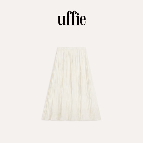 uffie于绘 海浪 真丝褶裥半裙