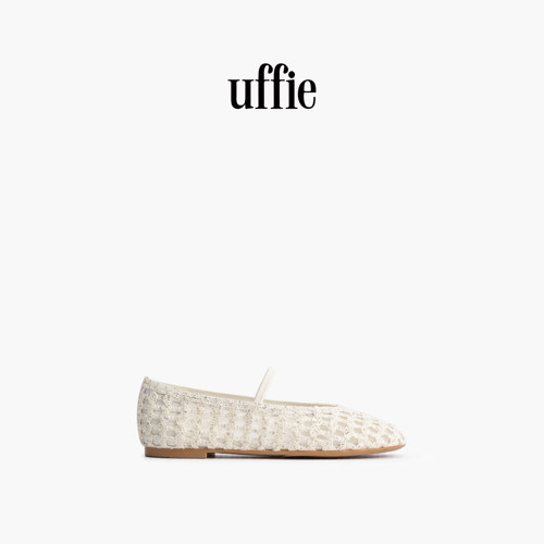 uffie于绘圆头绣线网纱玛丽珍
