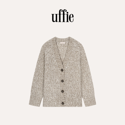 uffie于绘混色花纱针织外套