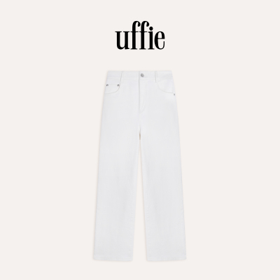 UFFIE于绘 小白 棉弹九分铅笔牛仔裤