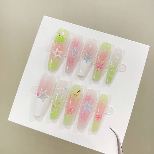 蝴蝶结多巴胺纯手工青苹