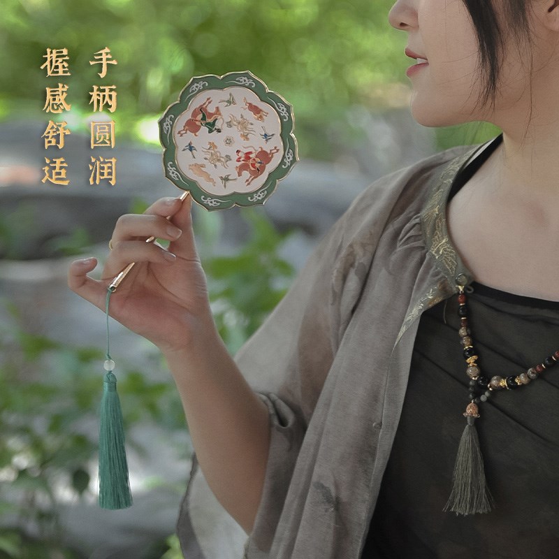 博物馆奇妙物X西安博物院毕照风华仿古文创手柄镜个性便携礼物女